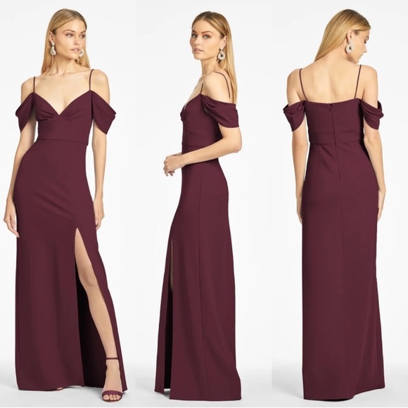 Sachin + Babi Brittany Gown - Deep Wine size 12 nwt - Picture 1 of 5
